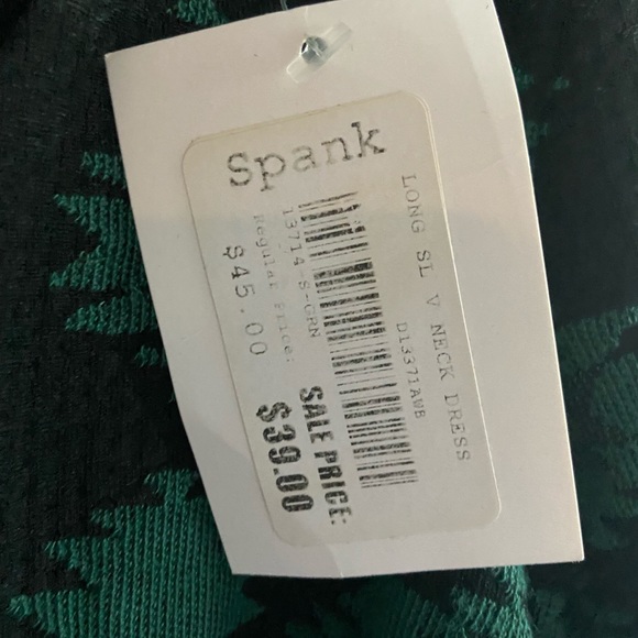 Faux Wrap Patterned Dress - Picture 6 of 6